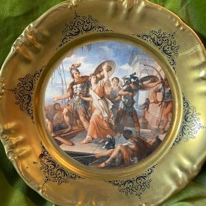 Italian Gilded Gold Plate Charger